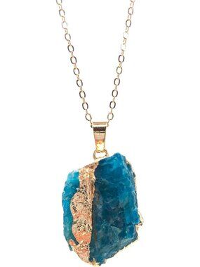 Natural Raw Crystal Necklace - Irregular Stone Pendant, Unique Gift for Her